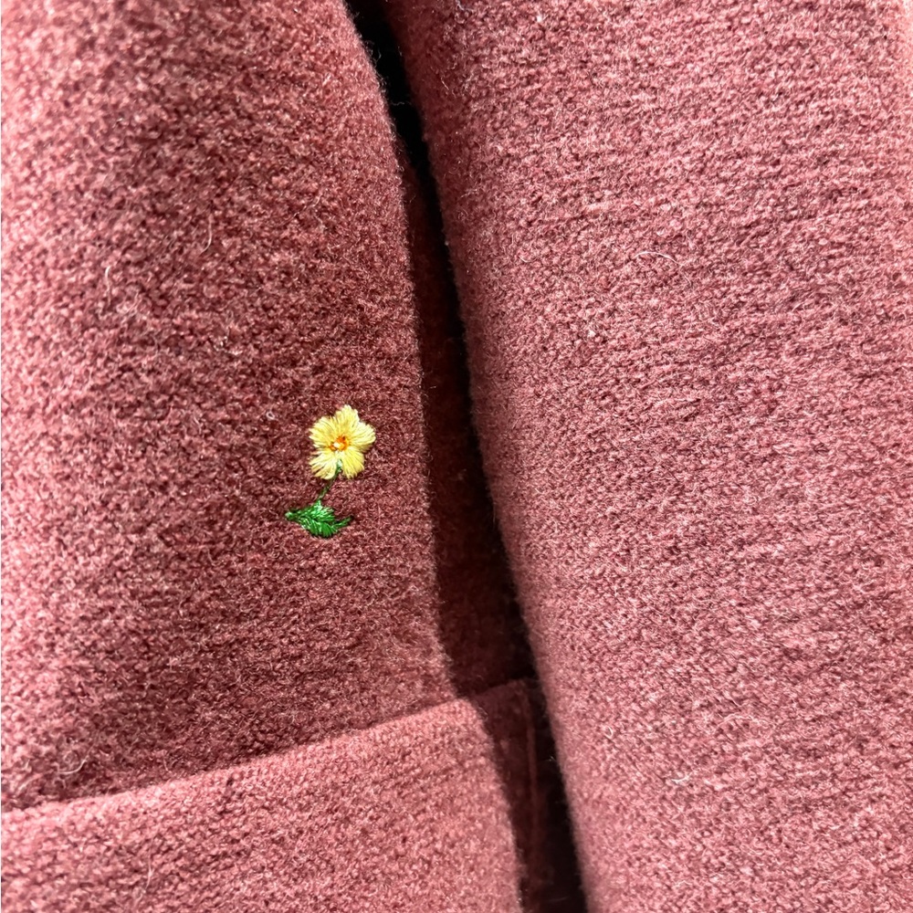 Victor Fink Collection Wool Jacket | Embroidered Floral - Picture 4 of 10